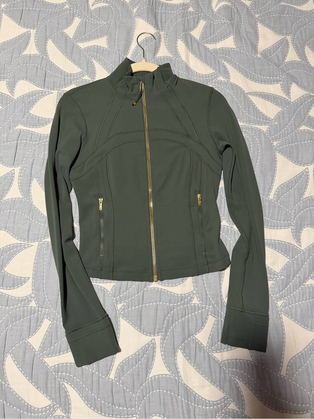 Lululemon Cropped Define Jacket -Dark forest Gold
